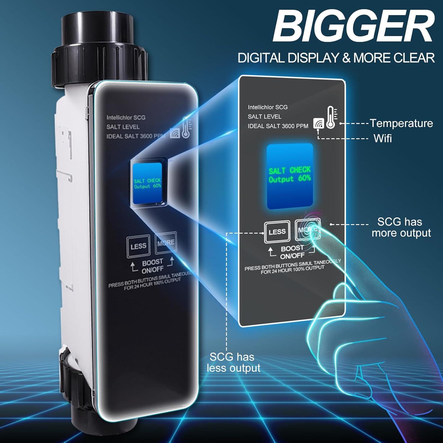 IC40 Pool Salt Cell Replacement Fit for Pentair Intellichlor IC40 (Replaces 520555) - 40K Gallon Saltwater Chlorinator System for Inground Pools - Pool Chlorine Generator