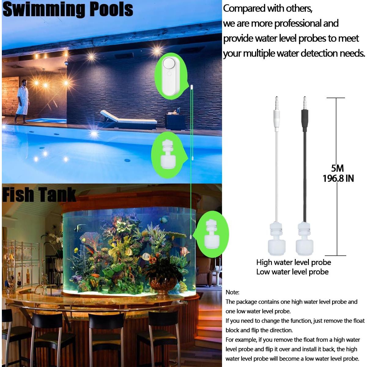 Detector de Fugas de Agua WiFi Tuehakny TH-L34 con 8 Sondas