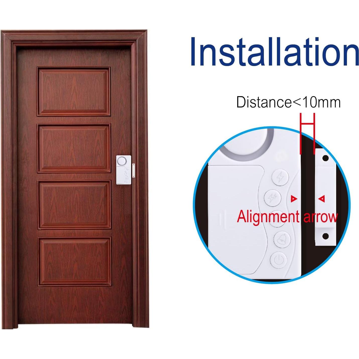 Alarma de Puerta de Congelador HoneTeek con Sensor Magnético