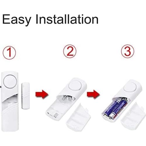 Alarma Inalámbrica para Puertas y Ventanas LiXiongBao - 4 Pcs