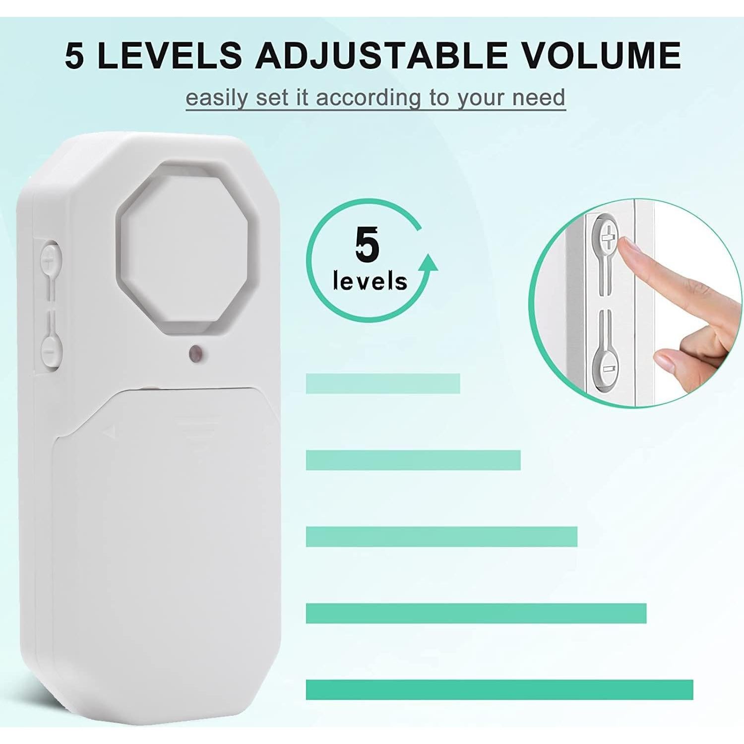 Alarma de Puerta Inalámbrica WiFi Evernary DWA-01 130dB