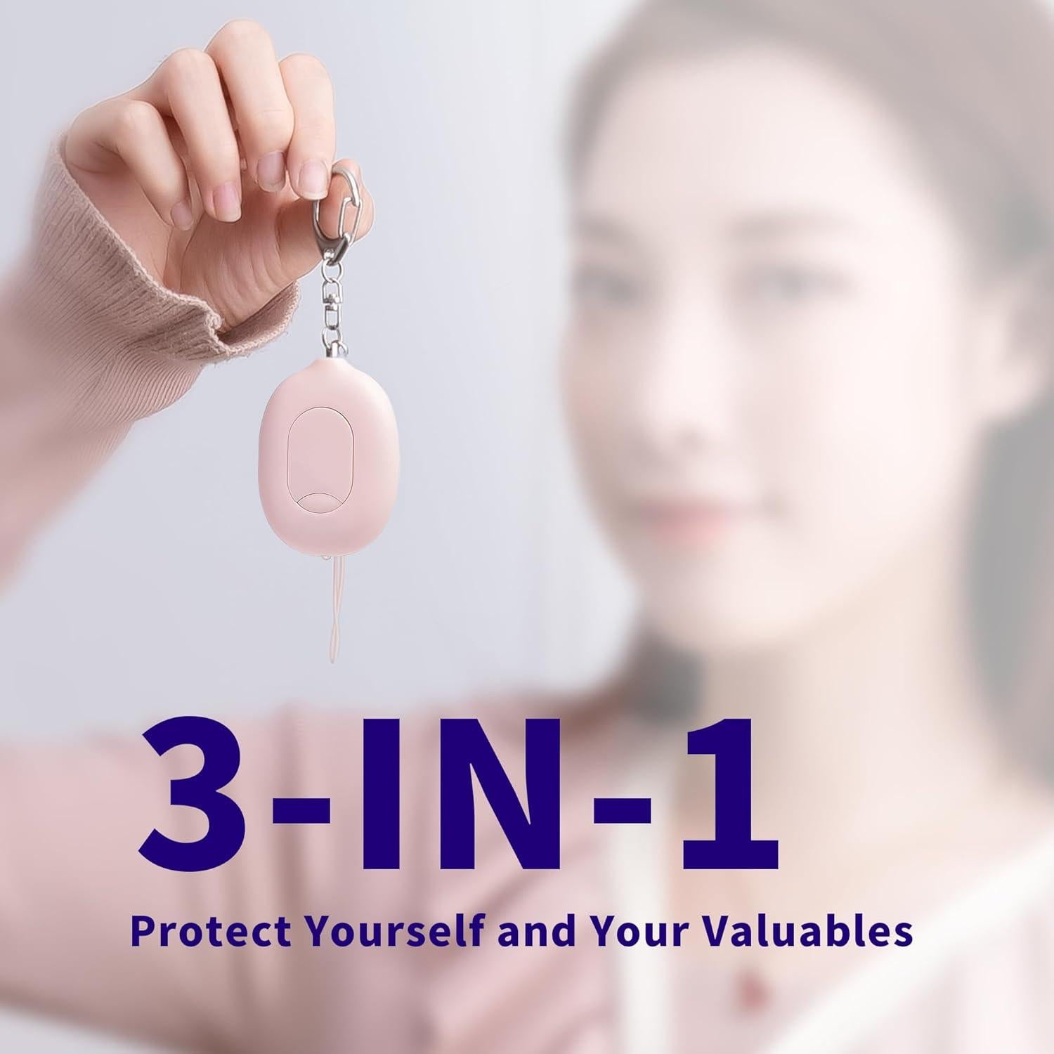 Alarma de Seguridad Portátil Mingvsky PF-702 130 dB Rosa