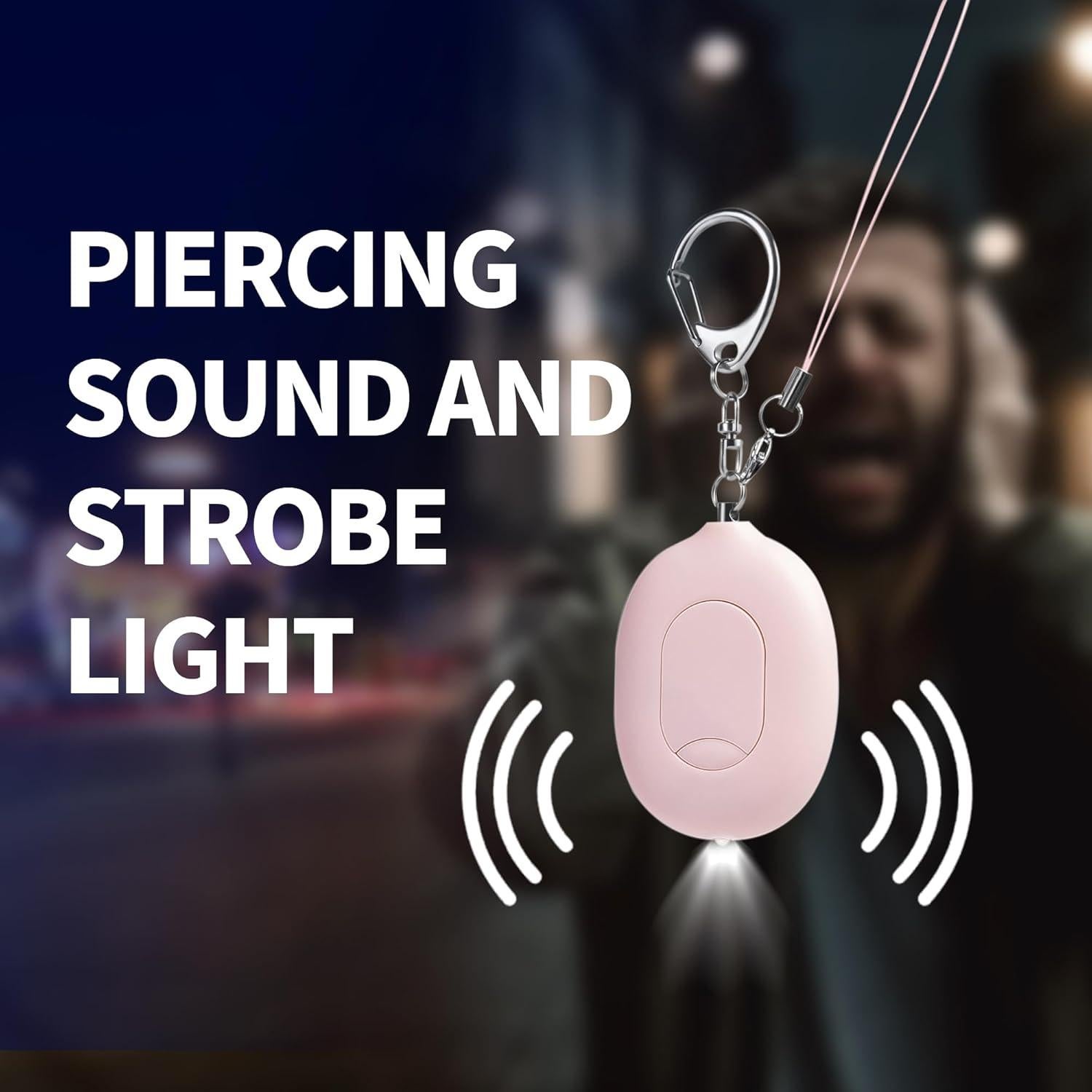 Alarma de Seguridad Portátil Mingvsky PF-702 130 dB Rosa