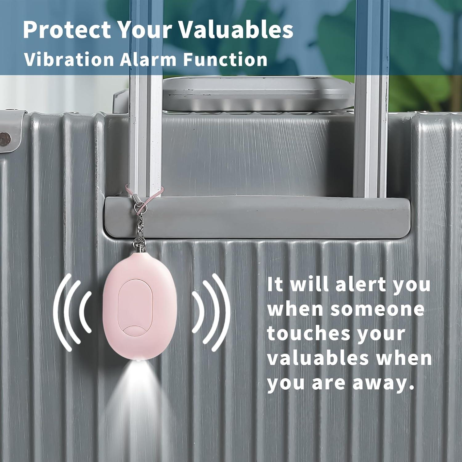 Alarma de Seguridad Portátil Mingvsky PF-702 130 dB Rosa