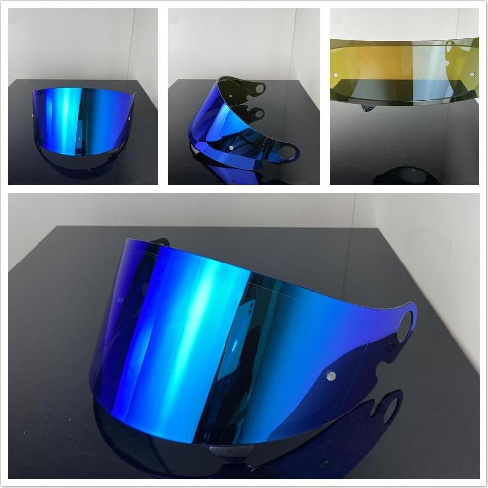 Glamster Shield Replacement for SHOEI CPB-1V Motorcycle Helmet Visor Uv Protection Lens Moto Cascos Accessories Spare Part (Black-day use only)