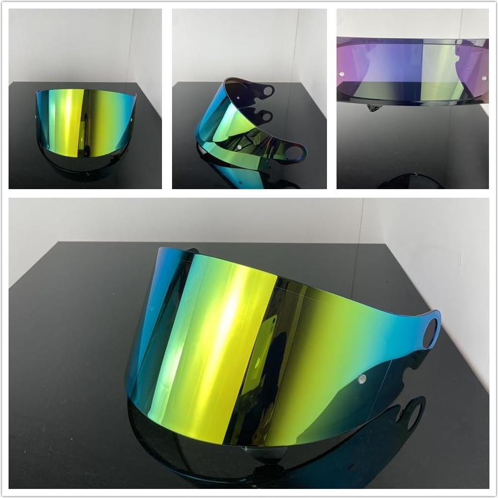 Glamster Shield Replacement for SHOEI CPB-1V Motorcycle Helmet Visor Uv Protection Lens Moto Cascos Accessories Spare Part (Black-day use only)