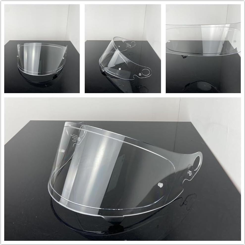 Glamster Shield Replacement for SHOEI CPB-1V Motorcycle Helmet Visor Uv Protection Lens Moto Cascos Accessories Spare Part (Black-day use only)