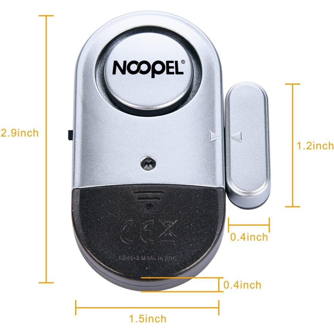 Alarmas de Puerta y Ventana Noopel 120DB - Paquete de 4