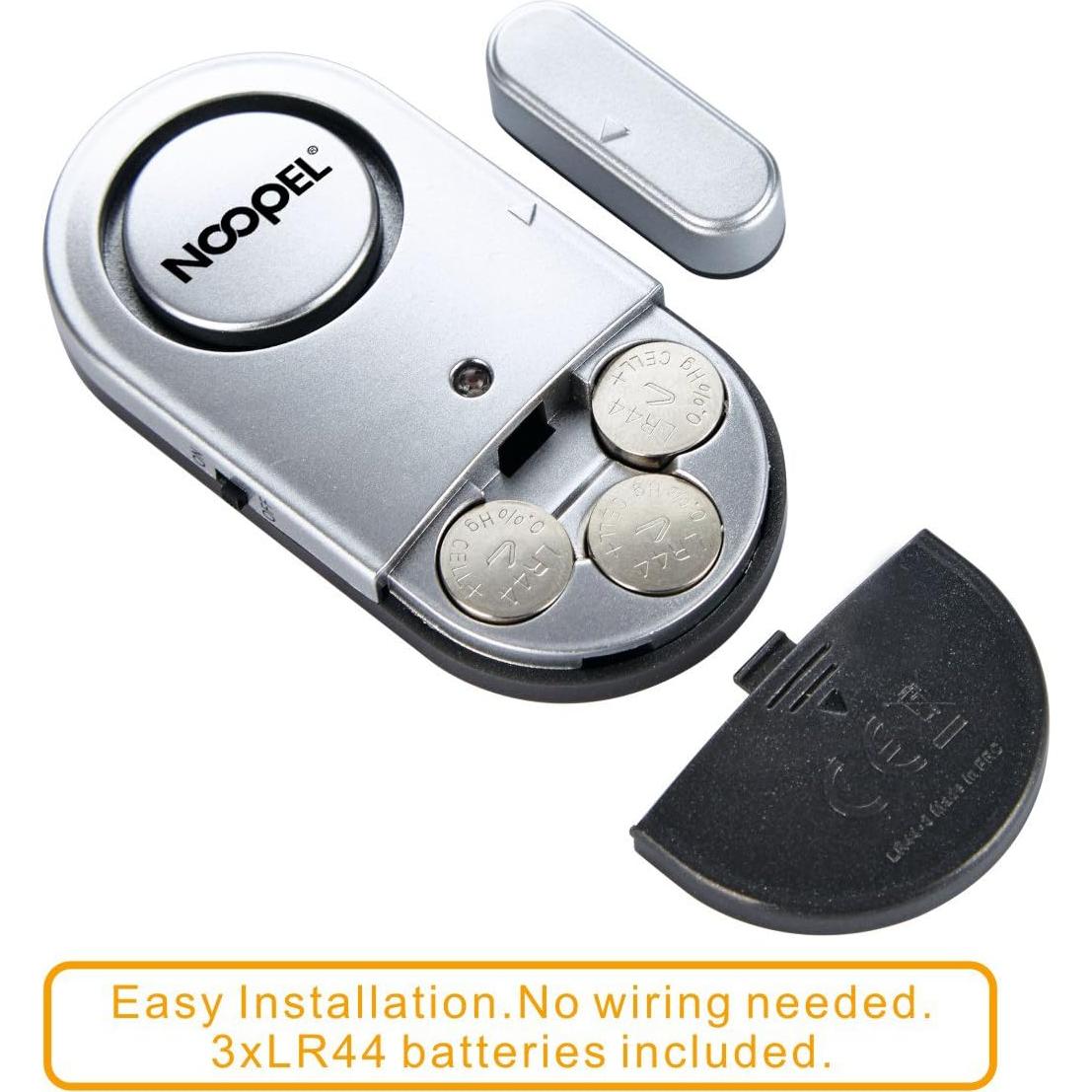 Alarmas de Puerta y Ventana Noopel 120DB - Paquete de 4