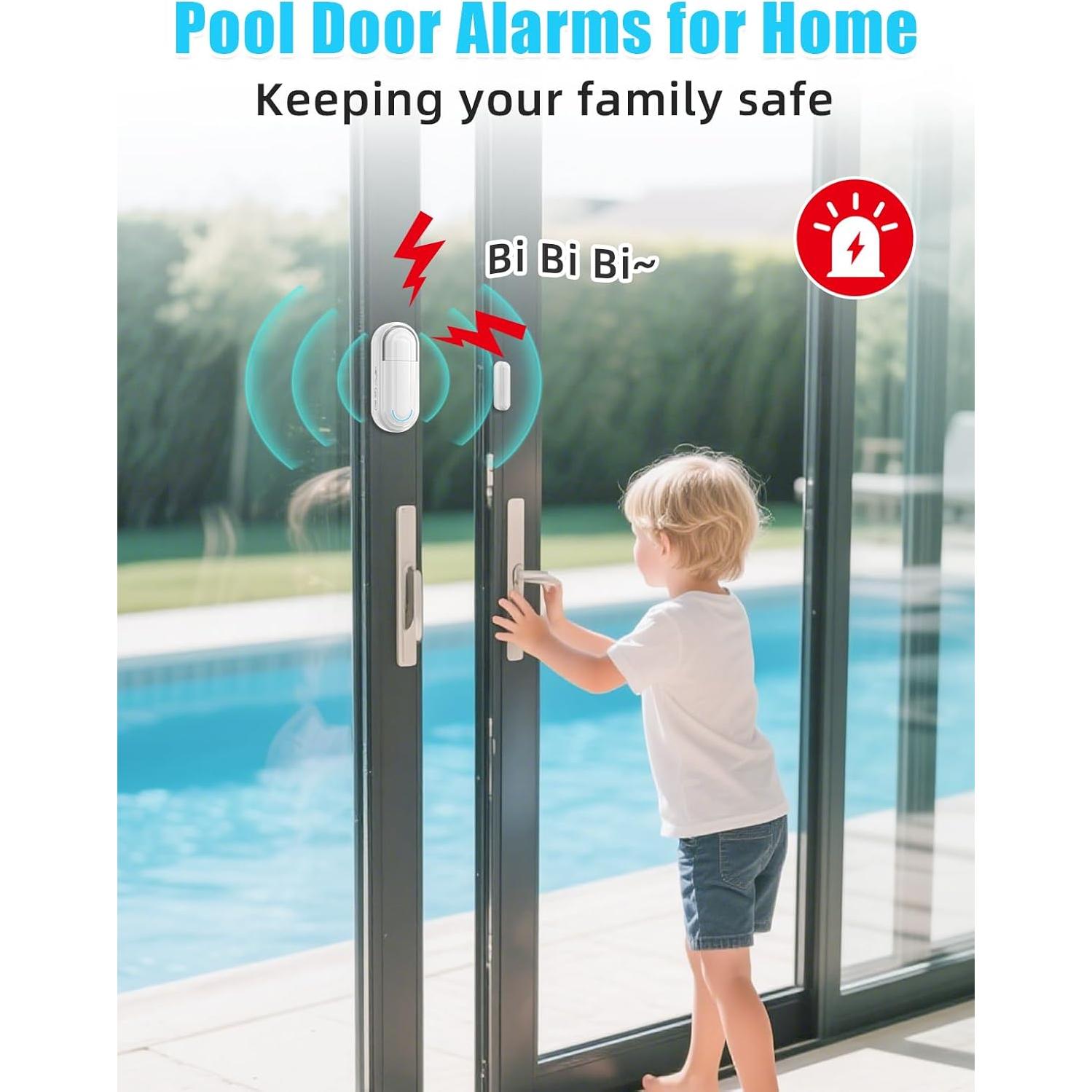 Alarmas de Puerta Inalámbricas Sanjie con Control Remoto 120dB