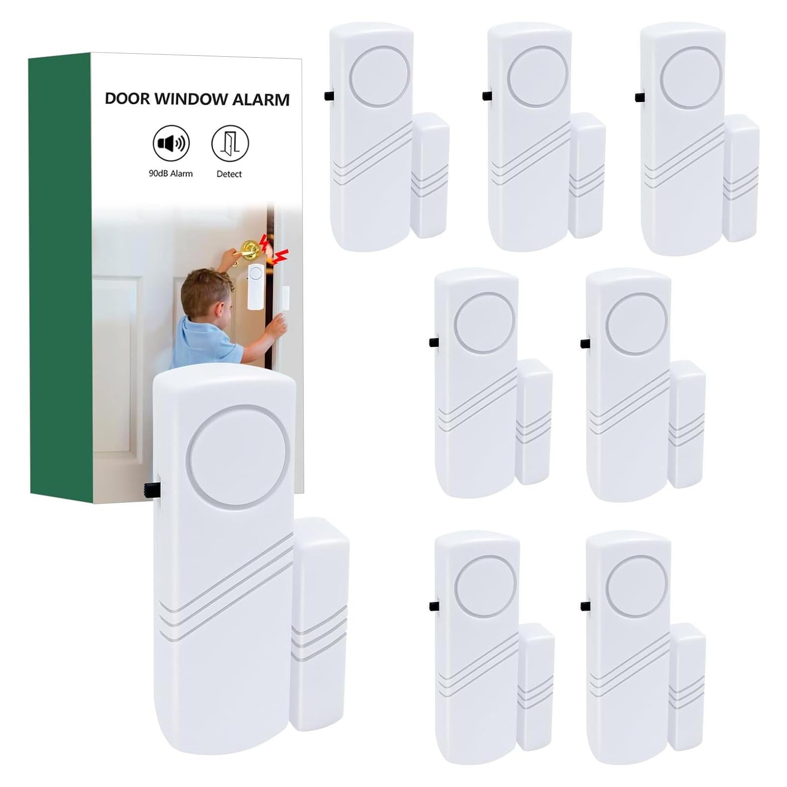 Door Window Alarm, 90DB Door Alarms for Kids Safety, Door Window Burglar Alarm-Window Pool Alarms for Home