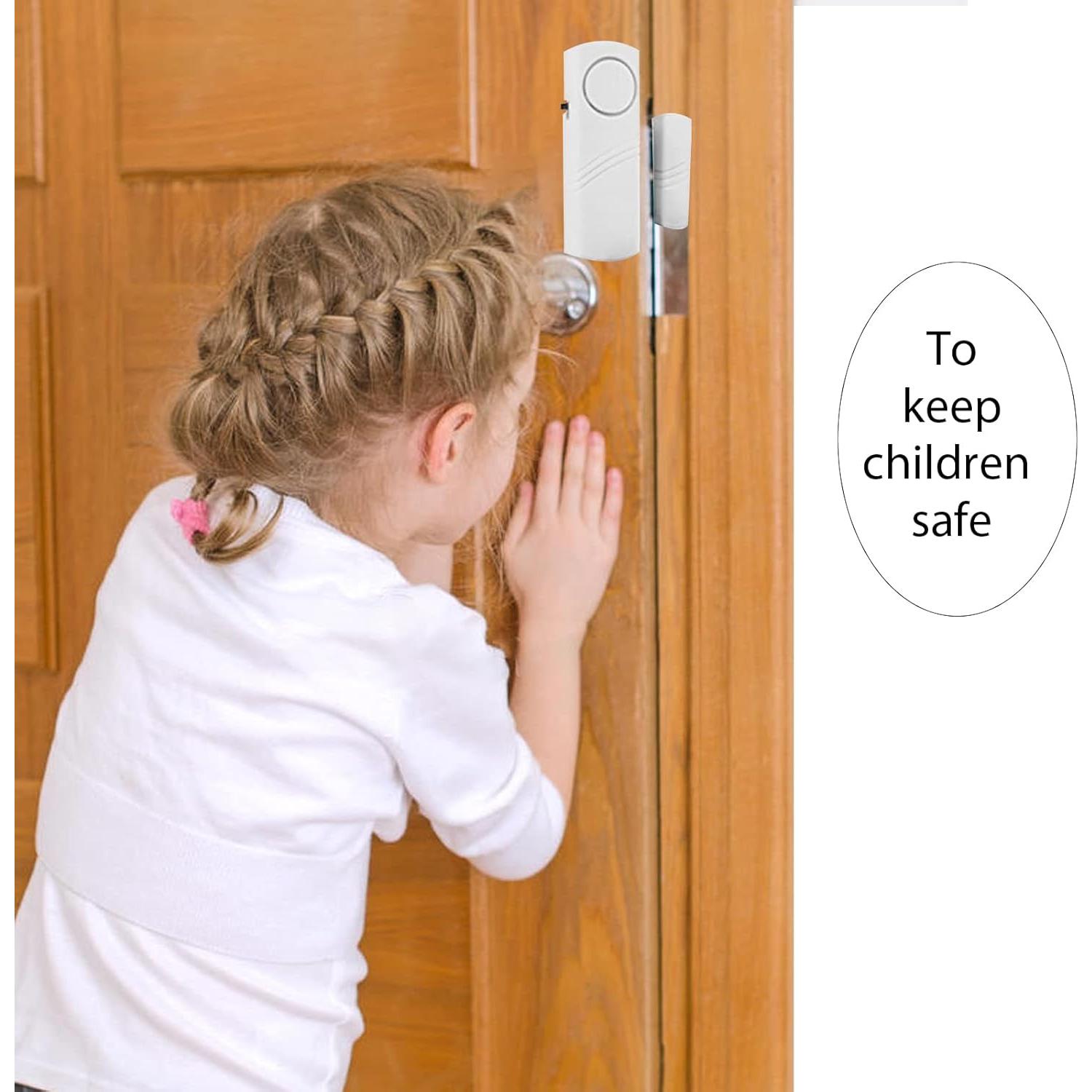 Door Window Alarm, 90DB Door Alarms for Kids Safety, Door Window Burglar Alarm-Window Pool Alarms for Home