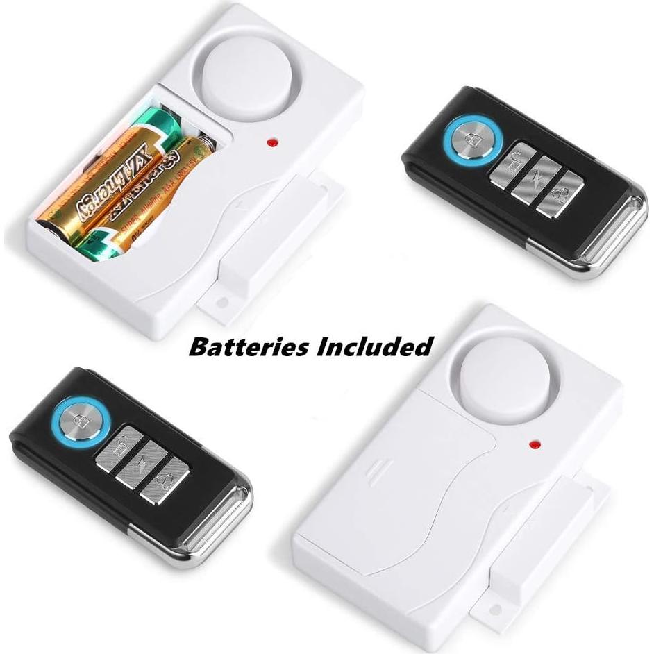 Alarma Inalámbrica WSDCAM 105 dB con Control Remoto - 2 Paquete