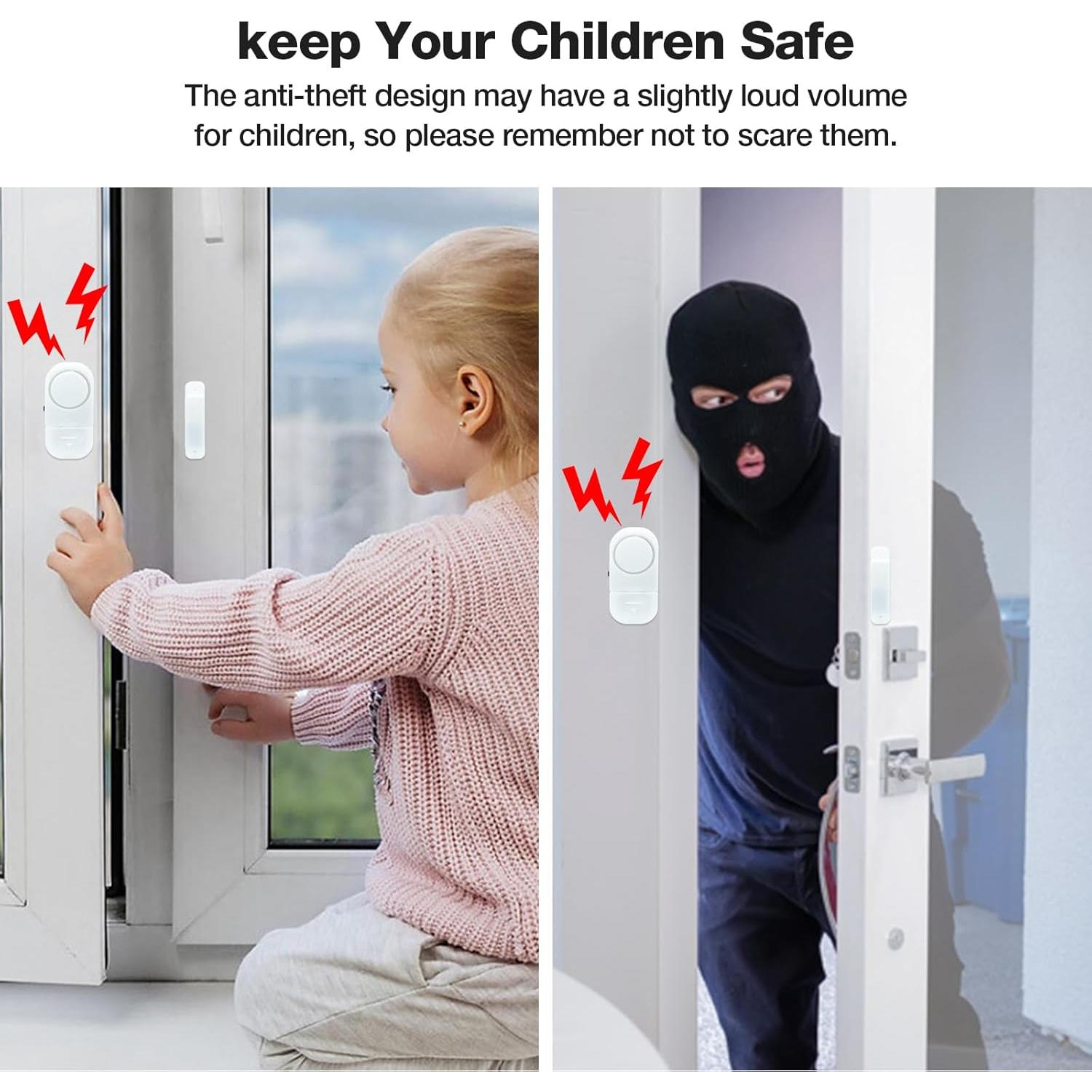 Alarma Inalámbrica de Puerta y Ventana Hiistar 95dB - 3 Piezas