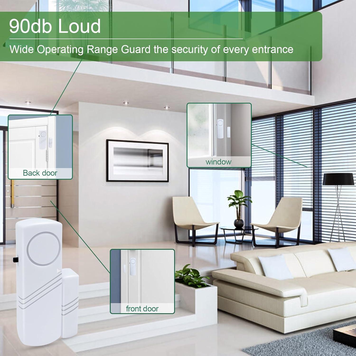 Alarma de Puerta y Ventana FinesHouse 90dB - 10 Paquete