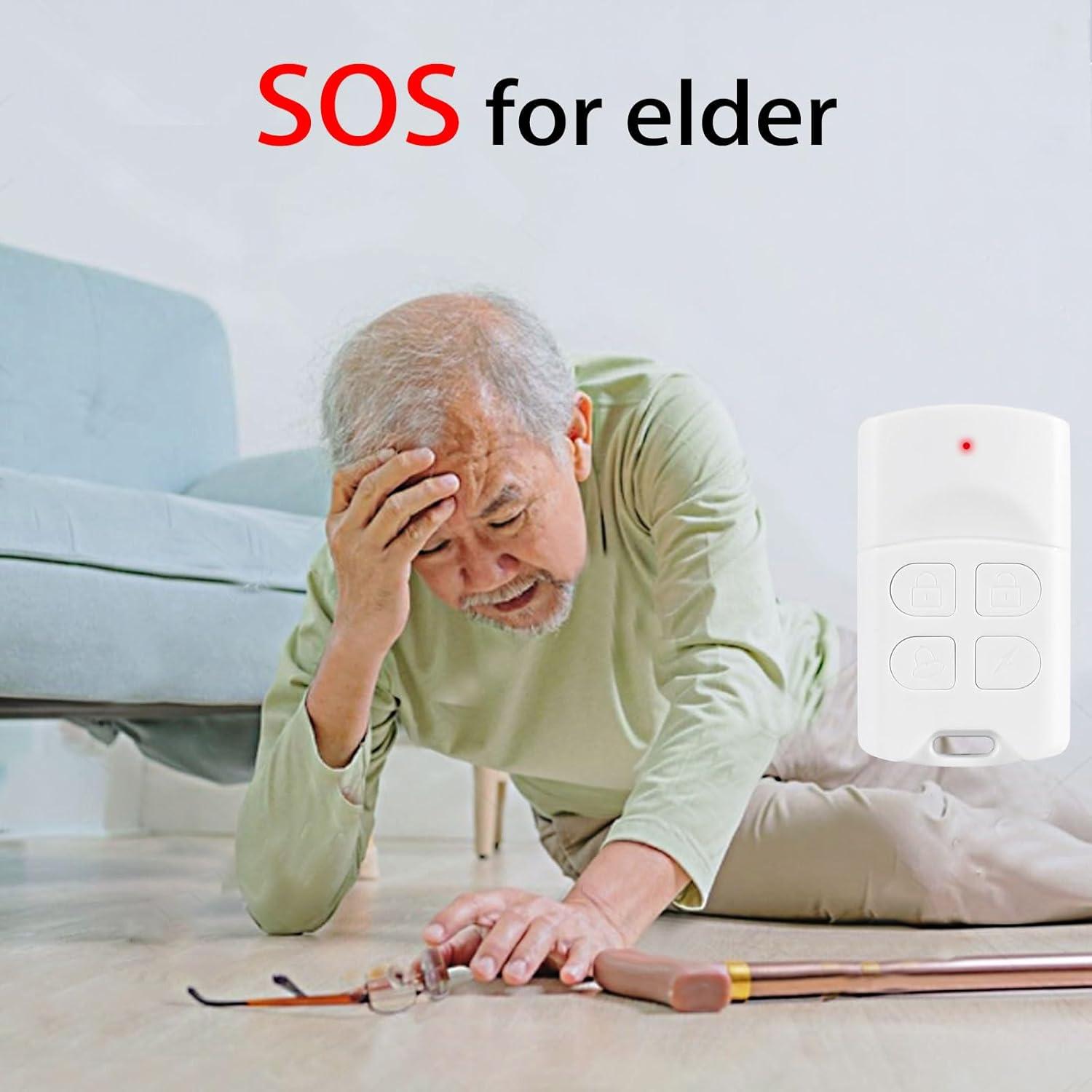 Alarma de Puerta Inalámbrica Toeeson 120DB con Control Remoto