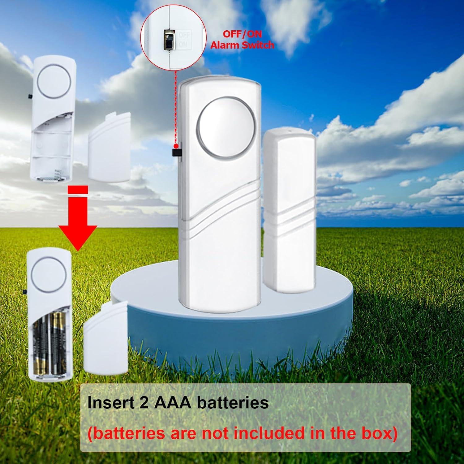 Alarma Inalámbrica de Puerta y Ventana PLOJOP 90dB - 16 Paquete