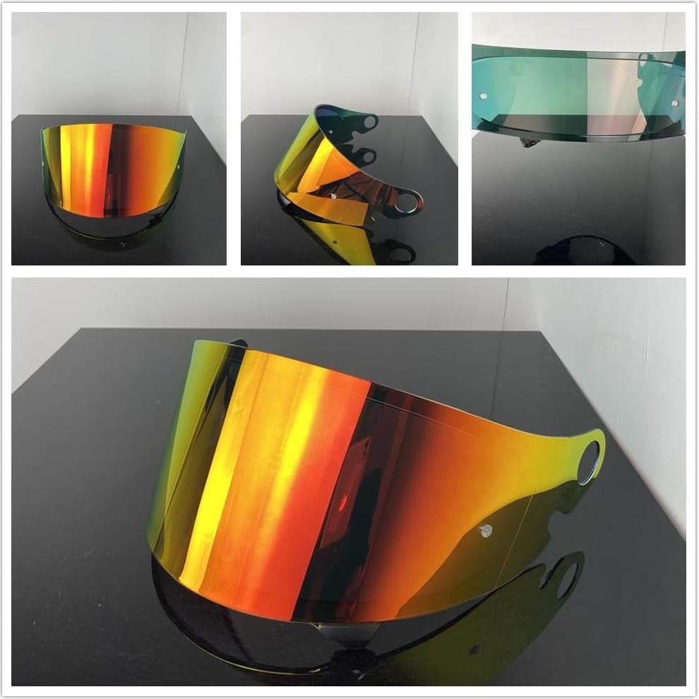 Visera de Casco BSTOP Glamster CPB-1V Revo Claro Rojo