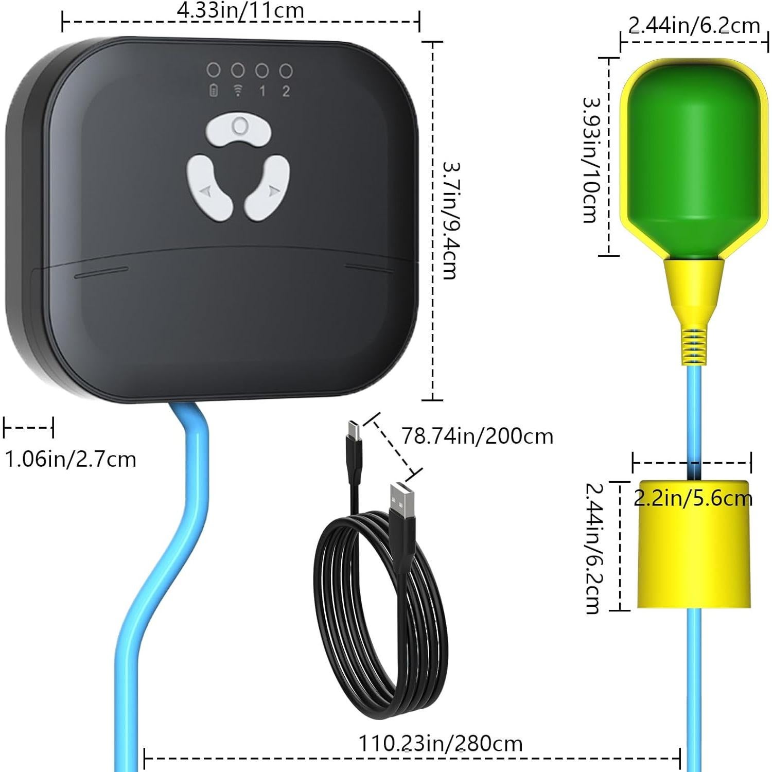 Alarma de Nivel de Agua Alto WiFi MOKYDUO WLA-Z2 90dB IP44