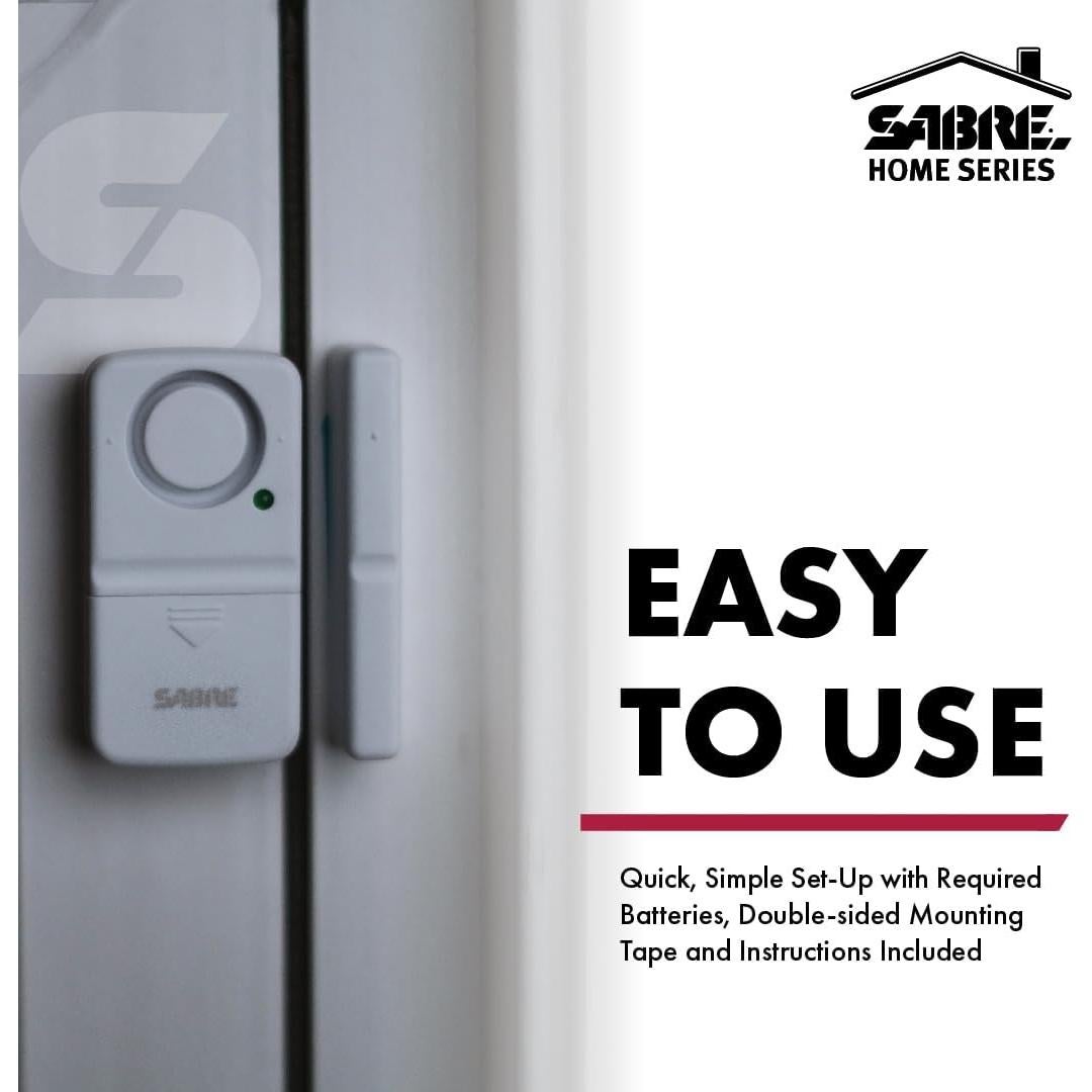 Alarma Inalámbrica de Seguridad SABRE 120 dB Paquete de 2