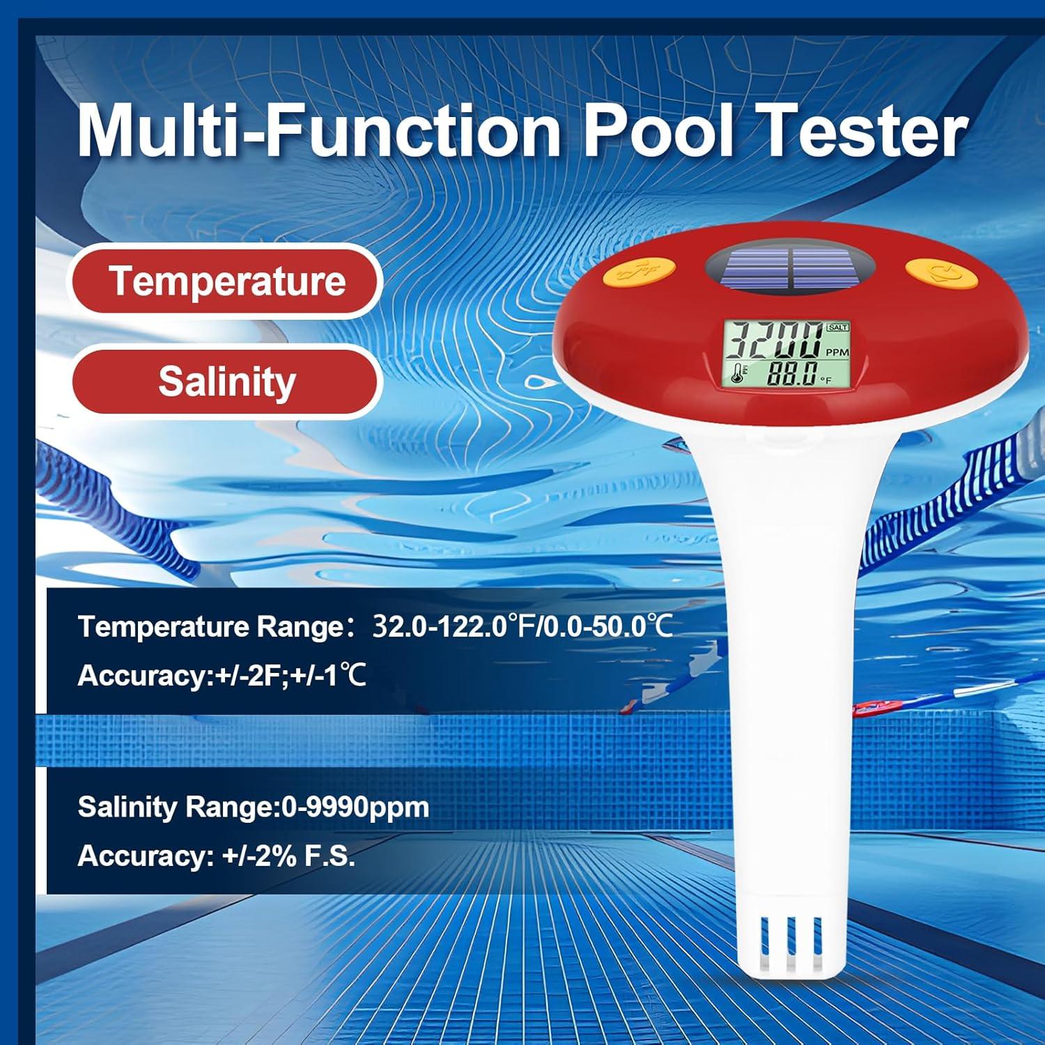 Probador de Salinidad GIDIGI para Piscinas con Tiras de pH