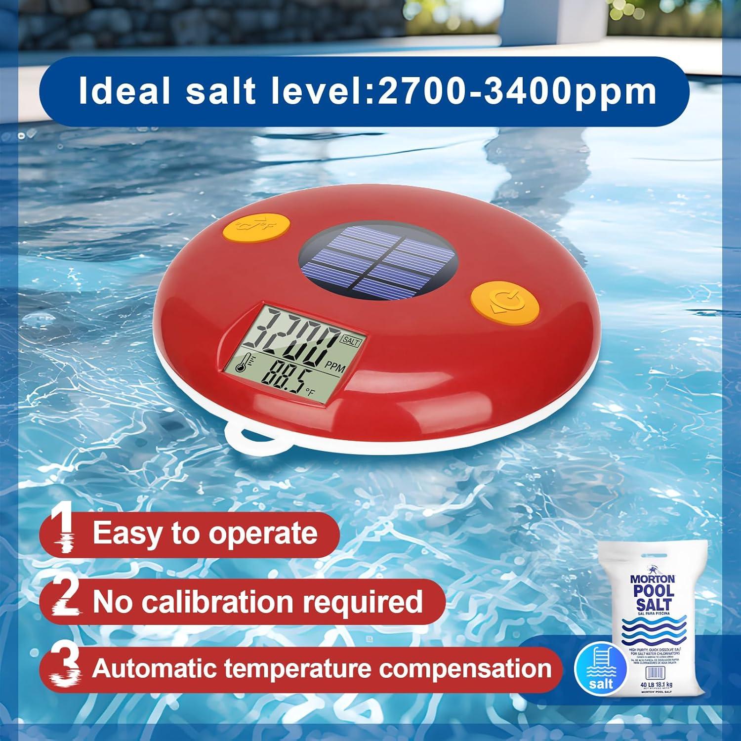 Probador de Salinidad GIDIGI para Piscinas con Tiras de pH