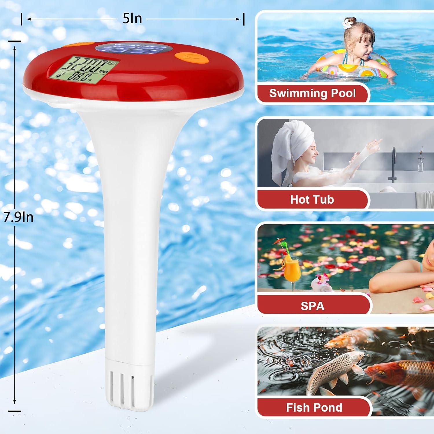 Probador de Salinidad GIDIGI para Piscinas con Tiras de pH