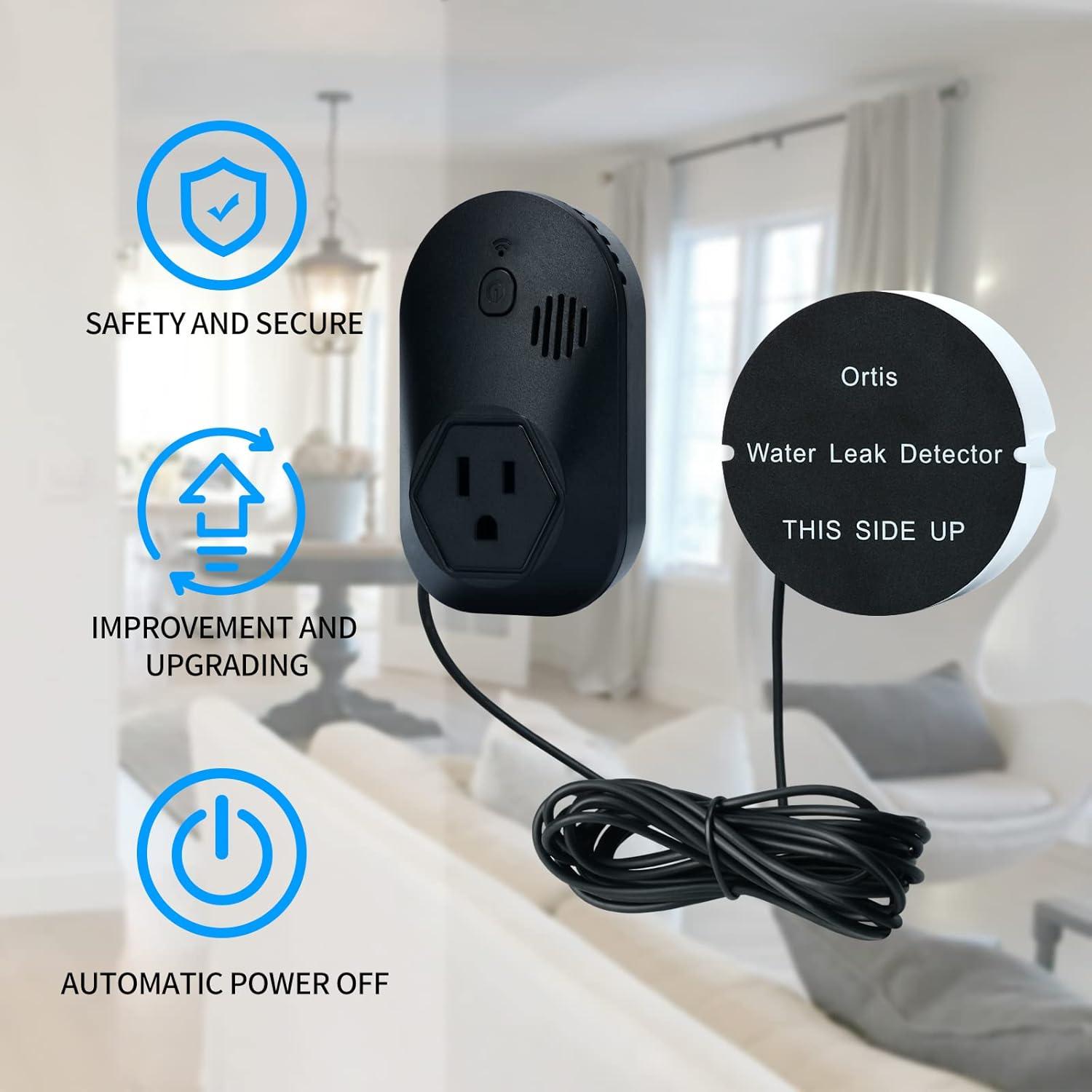 Detector de Fugas de Agua Ortis HLDA, Alarma 95 dB, Previene Inundaciones