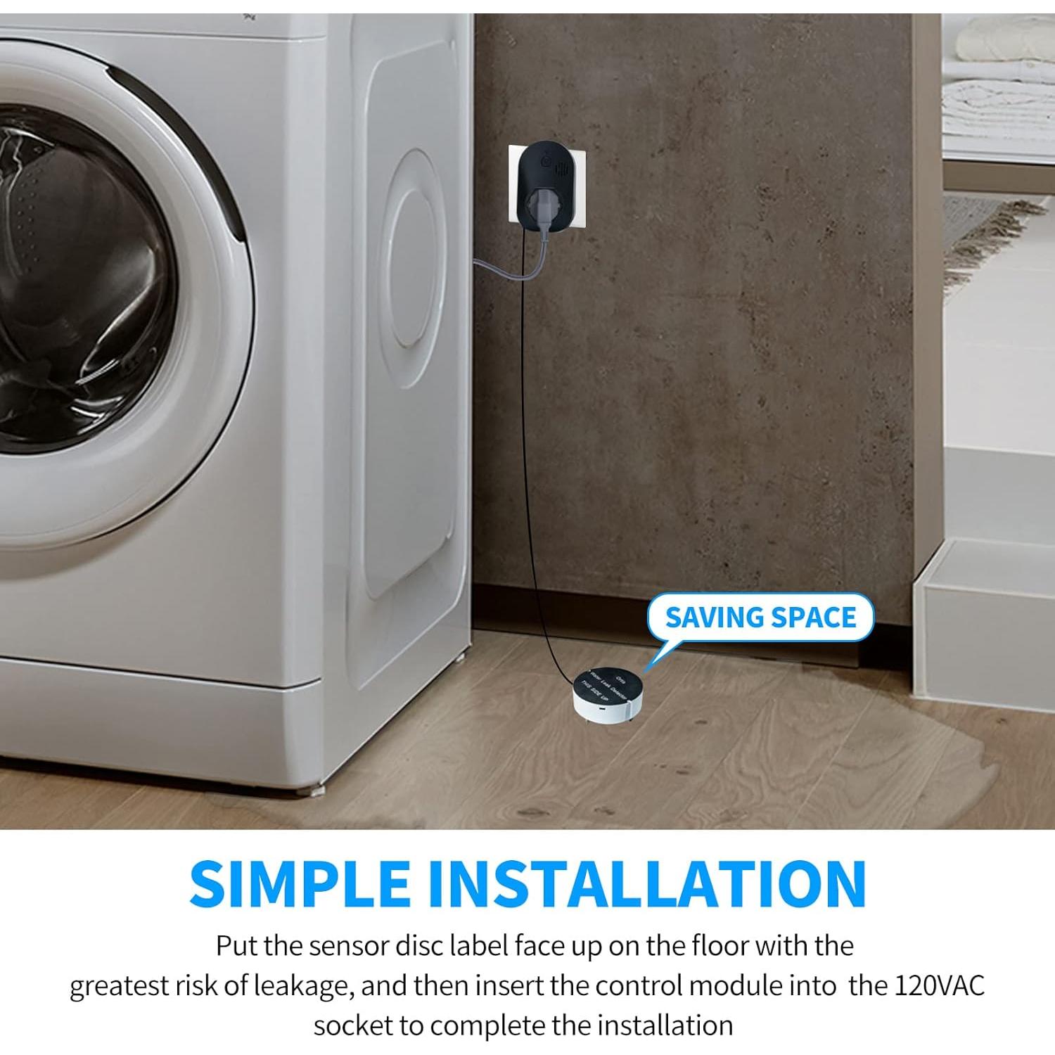 Detector de Fugas de Agua Ortis HLDA, Alarma 95 dB, Previene Inundaciones