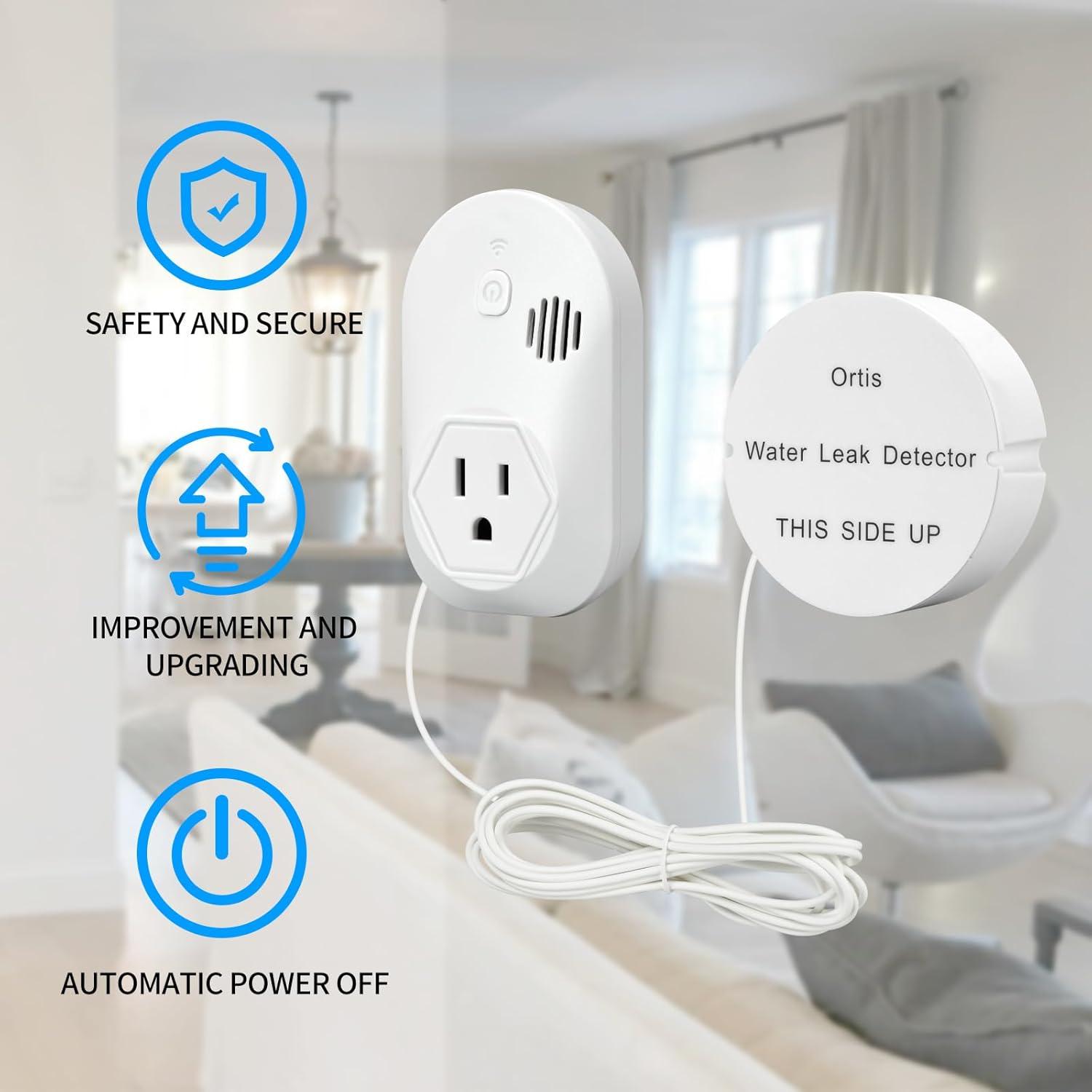 Detector de Fugas de Agua Ortis HLDA-01W, Alarma 95 dB