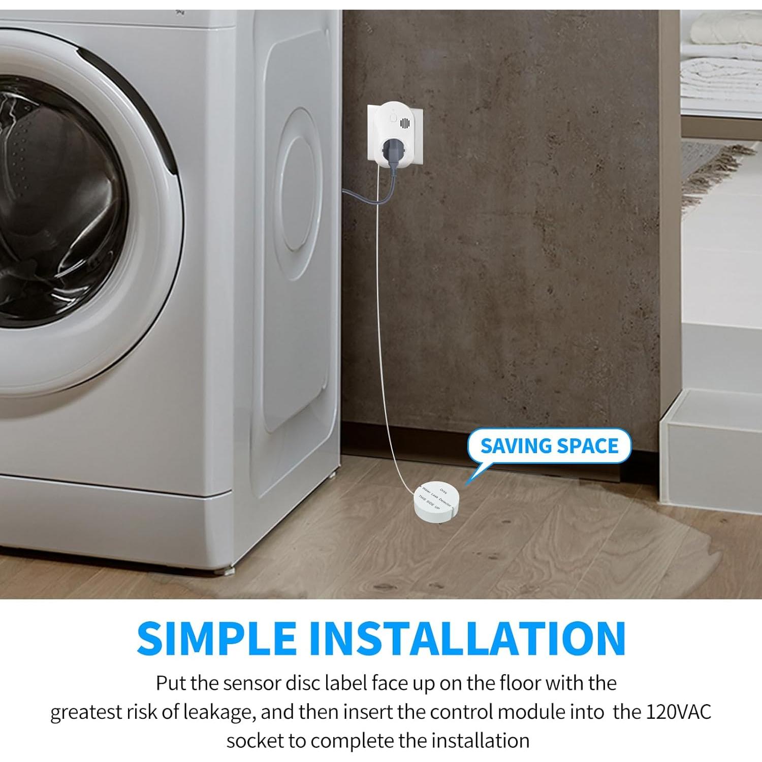 Detector de Fugas de Agua Ortis HLDA-01W, Alarma 95 dB