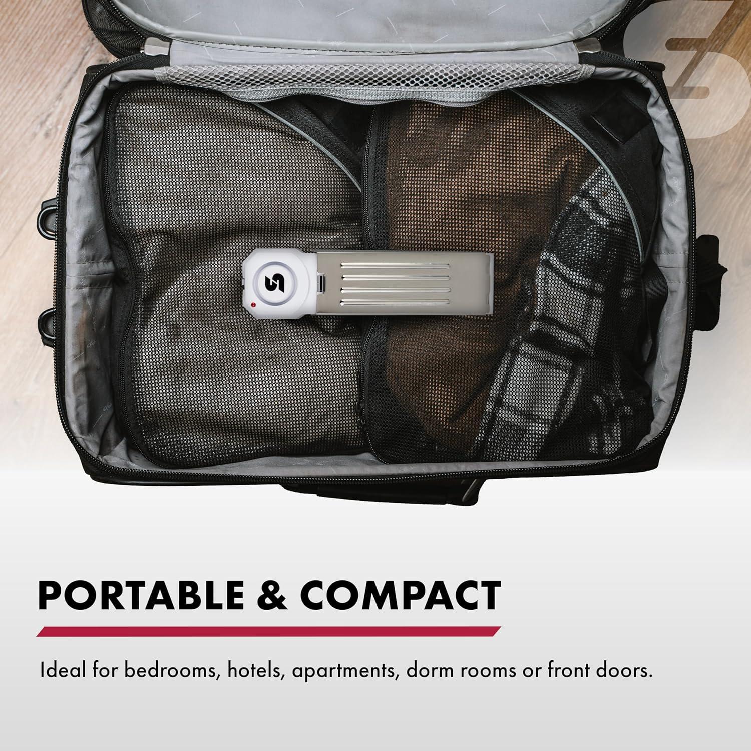 Alarma de Cuña de Puerta SABRE 120 dB Inalámbrica Blanca