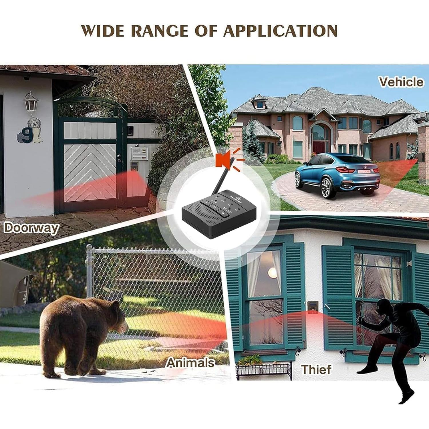 Alarma Inalámbrica eMACROS con Sensor de Movimiento 0.8 km