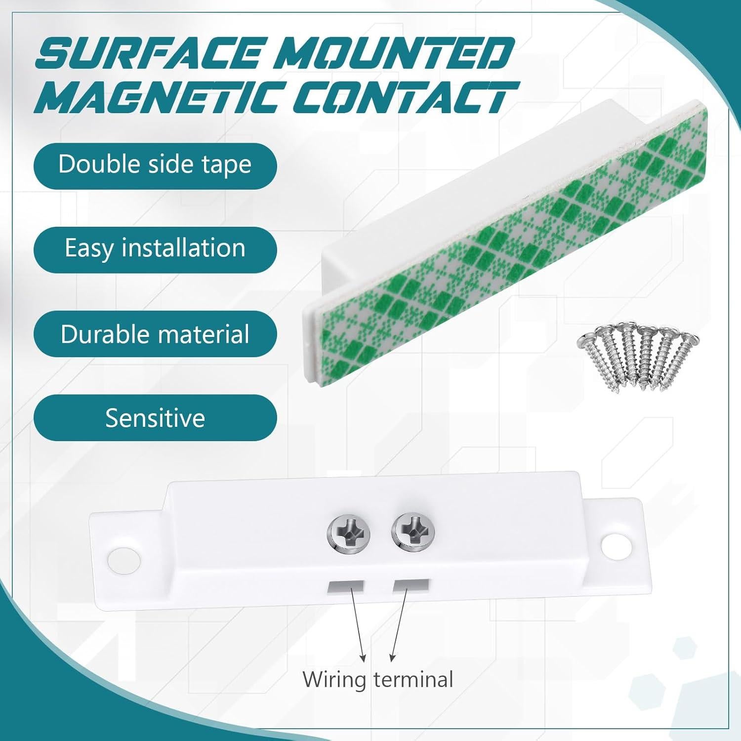 20 Juegos de Sensores de Contacto Magnético Tellegloww 12V