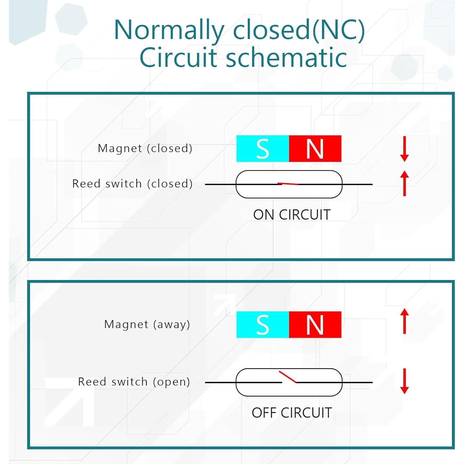 20 Juegos de Sensores de Contacto Magnético Tellegloww 12V