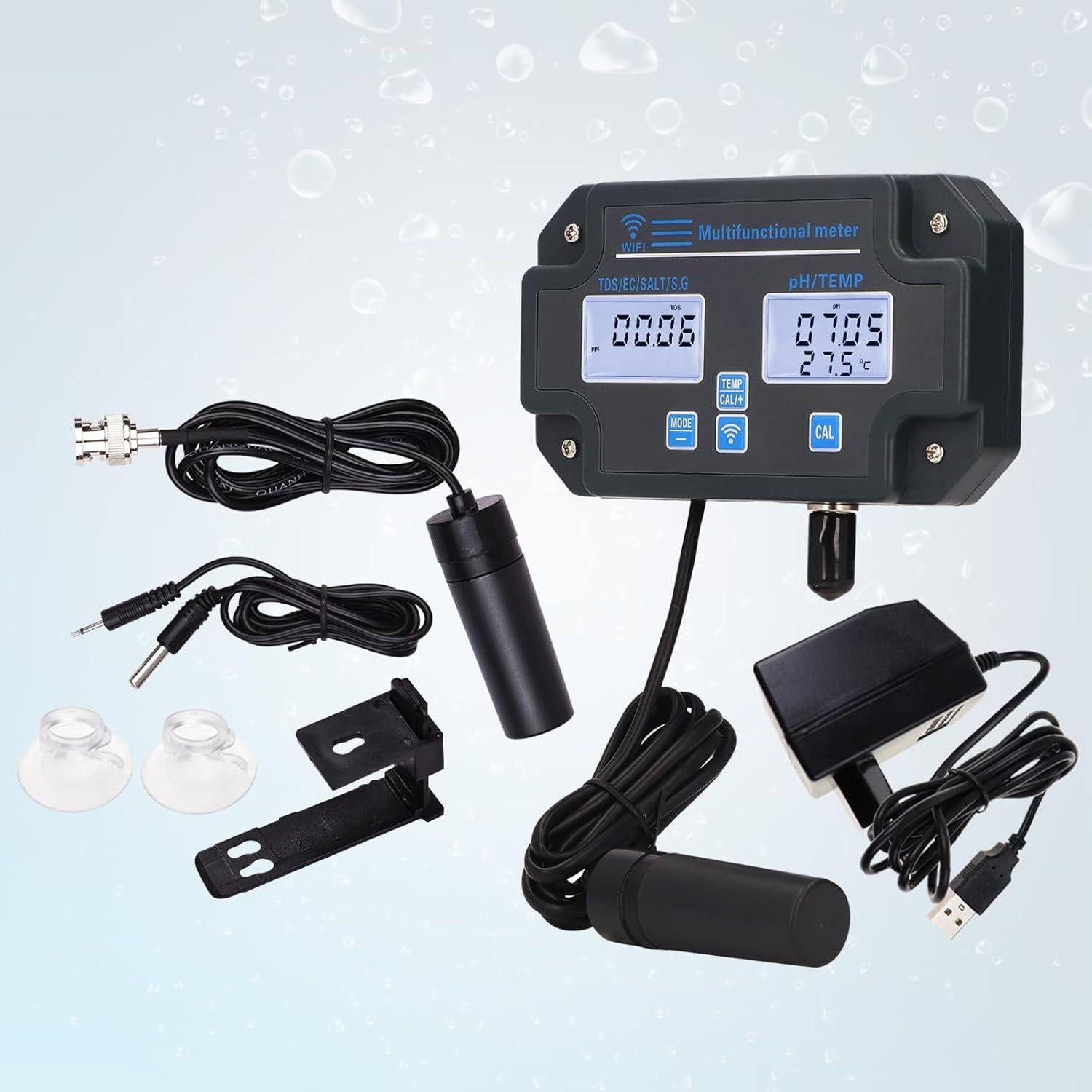 Probador de Calidad de Agua DANOPLUS KIB0341, Monitoreo Inalámbrico