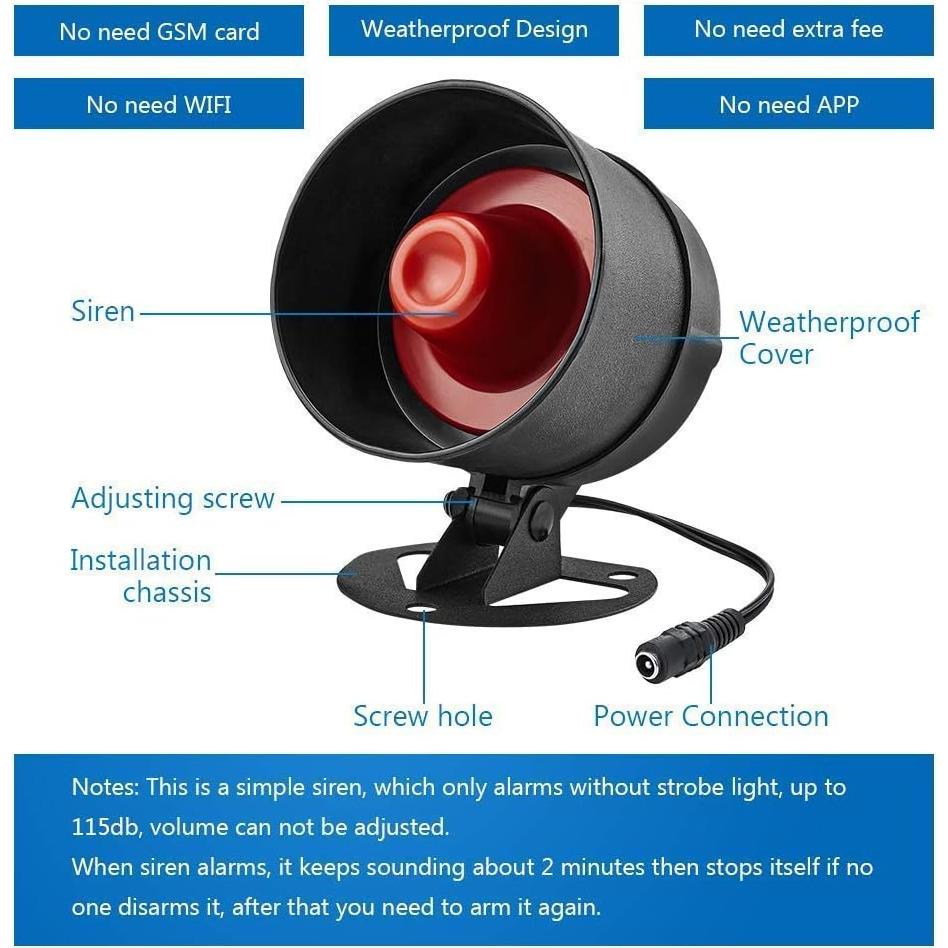 Sistema de Alarma de Seguridad KERUI H01 Inalámbrico DIY con Sensores