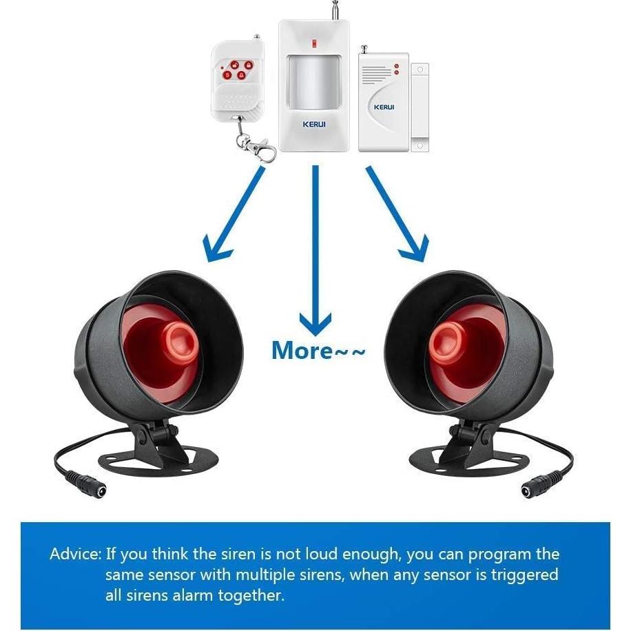 Sistema de Alarma de Seguridad KERUI H01 Inalámbrico DIY con Sensores