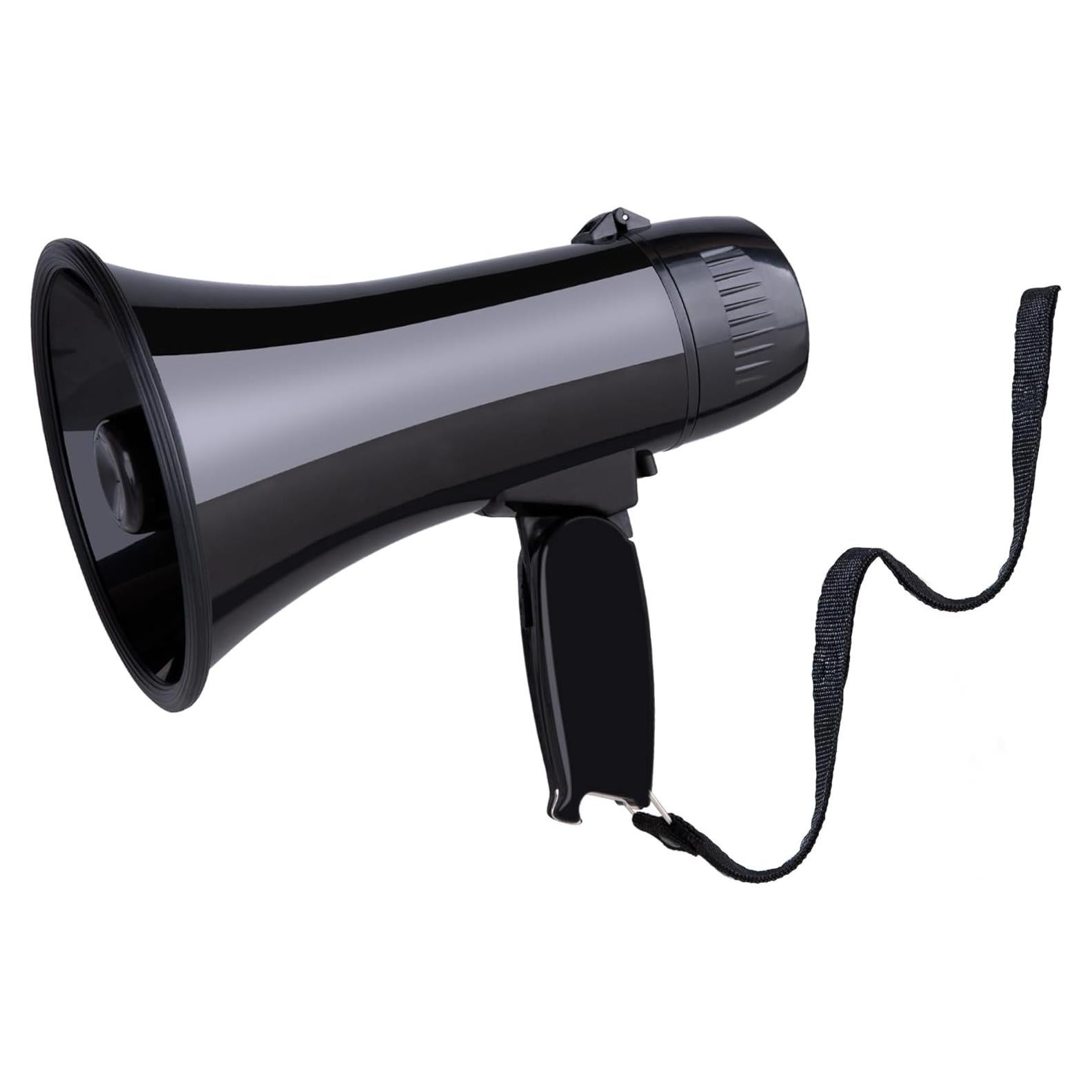 Megáfono Portátil MyMealivos 20W con Sirena y Control de Volumen