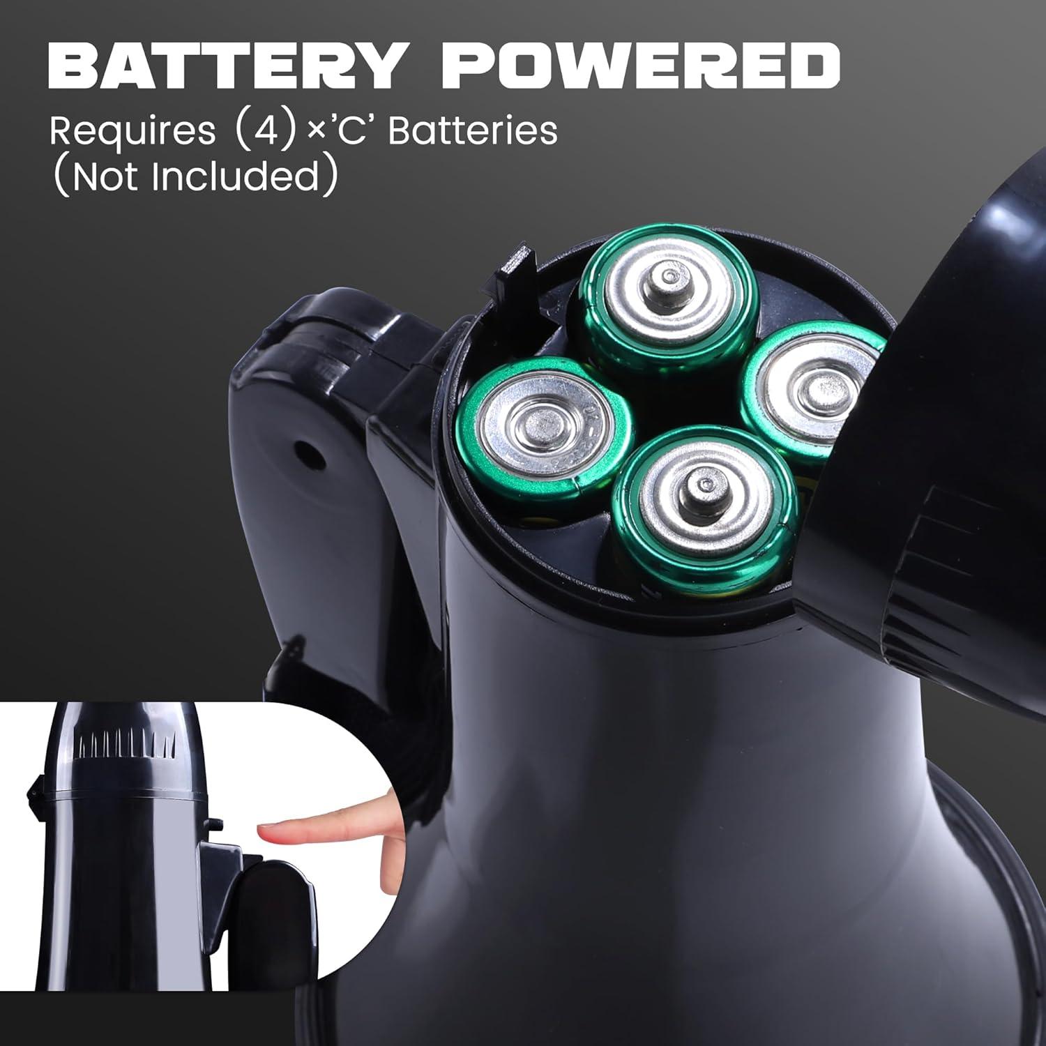 Megáfono Portátil MyMealivos 20W con Sirena y Control de Volumen