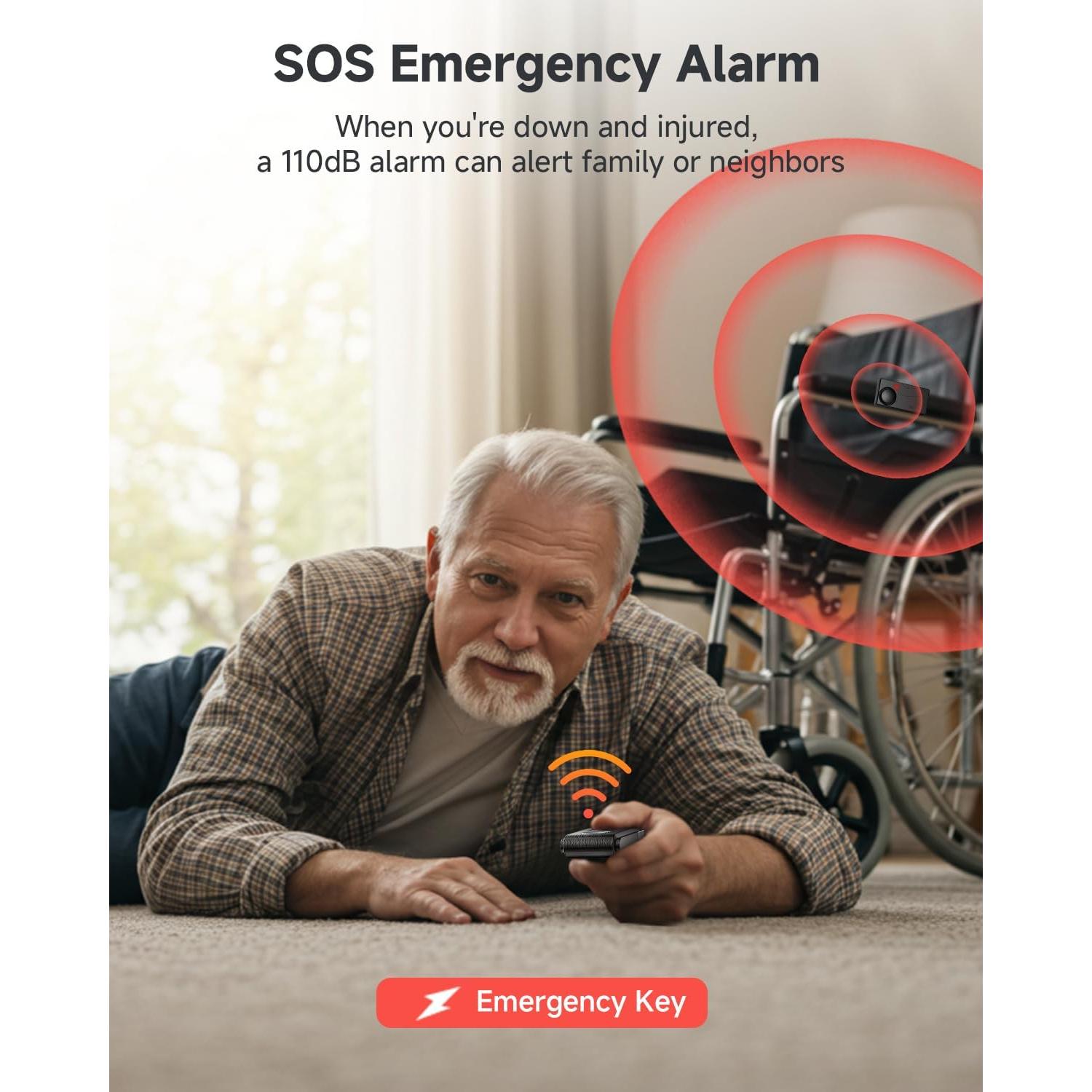 Sistema de Alarma Antirrobo LNKERCO 110dB con Control Remoto