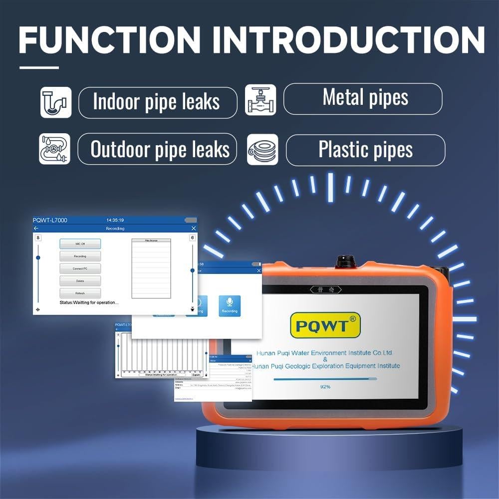 Detector de Fugas de Agua PQWT L2000 con Sensor Medio 5m