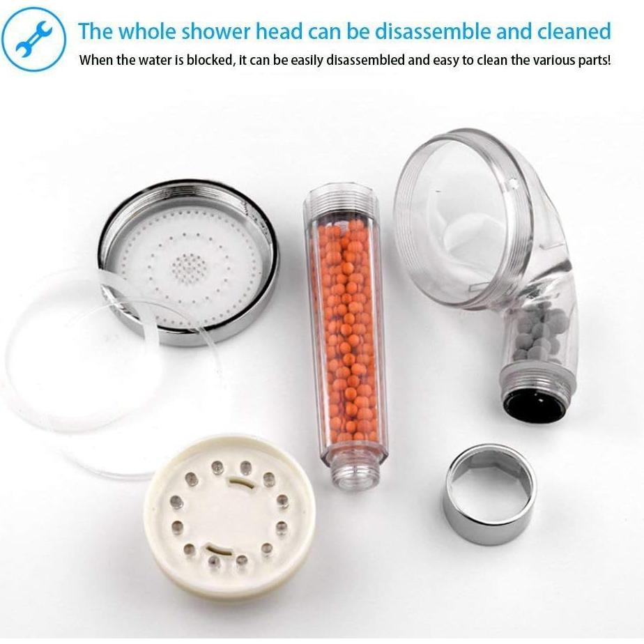 Cabezal de Ducha LED PRUGNA con Manguera 150 cm y Soporte