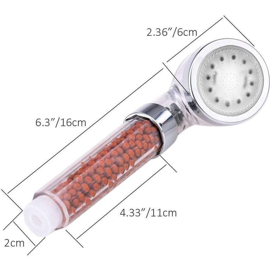 Cabezal de Ducha LED PRUGNA con Manguera 150 cm y Soporte