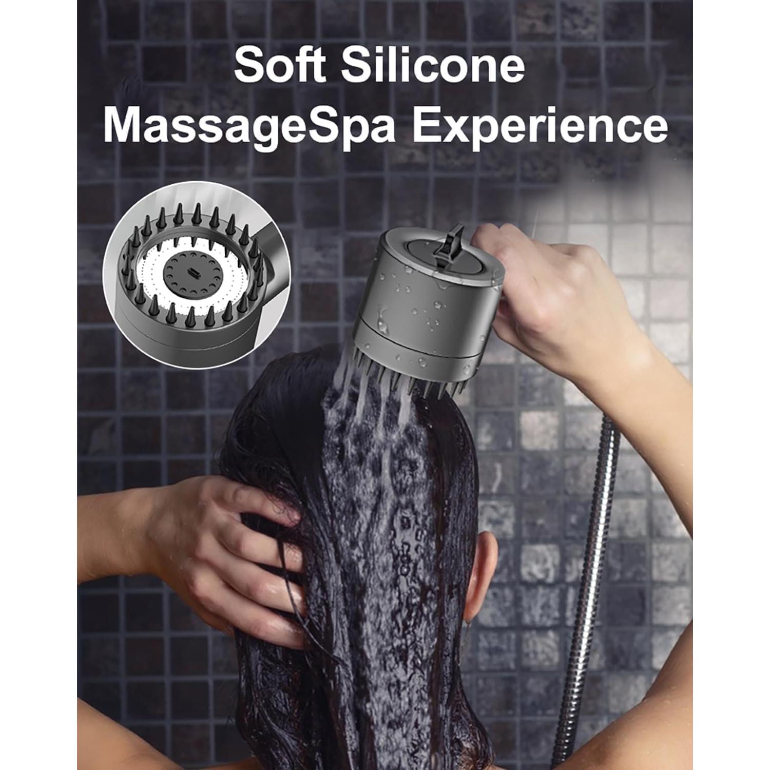 Cabezal de Ducha Alta Presión WPARHUS con Filtro y 4 Modos