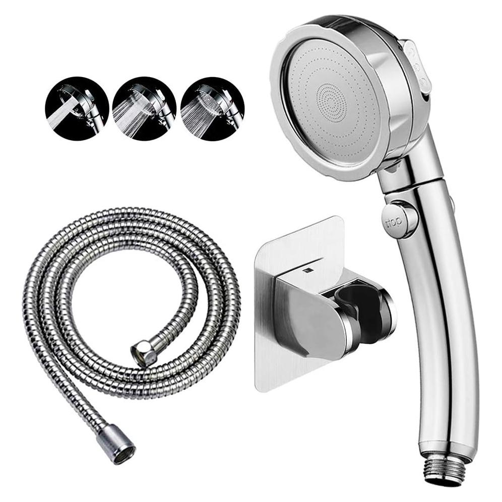 Cabezal de Ducha KAIYING Alta Presión 3 Modos Cromo