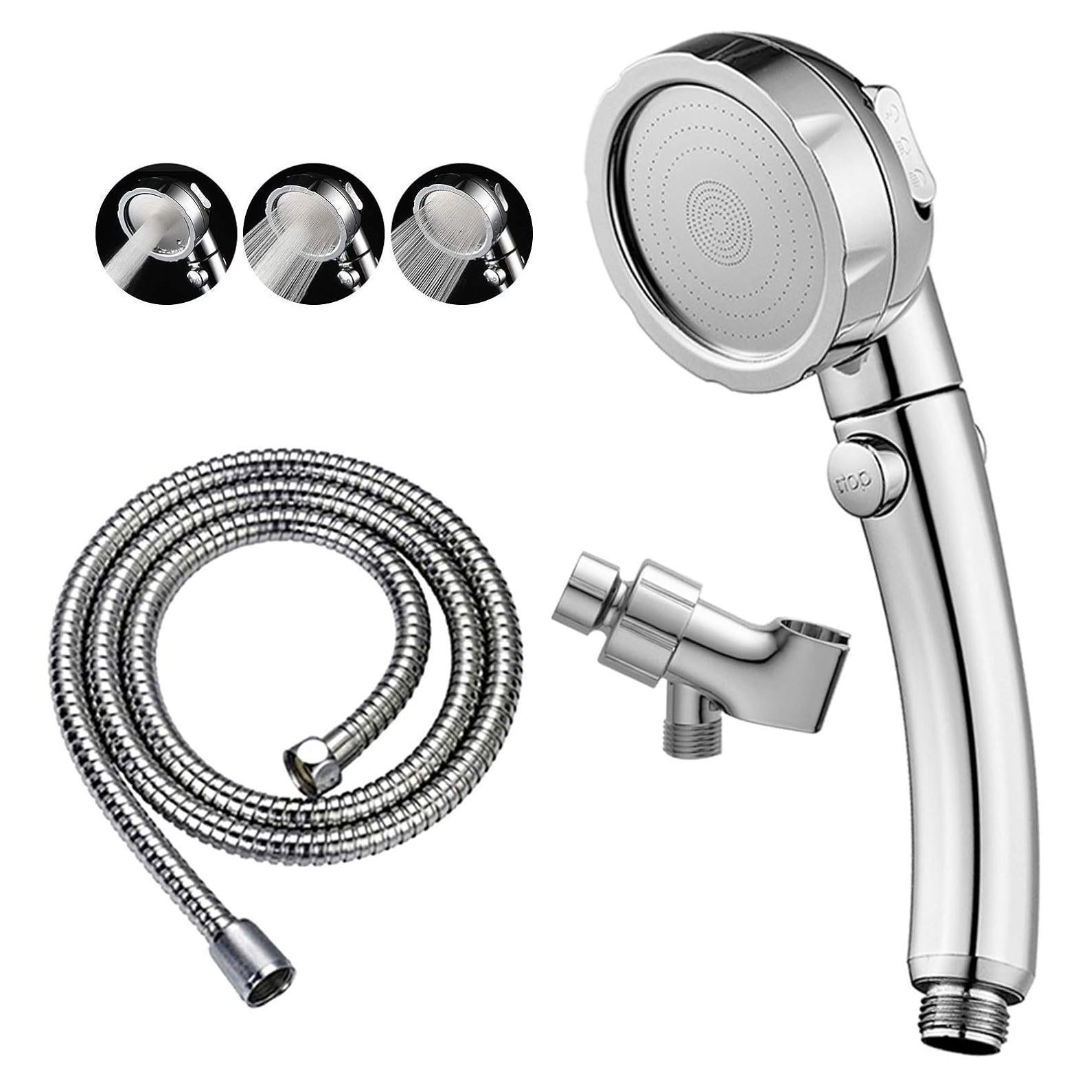 Cabezal de Ducha KAIYING Alta Presión 3 Modos Cromo