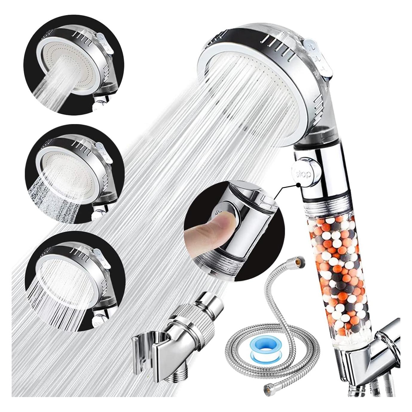 Cabezal de Ducha de Mano Vacto 8015 Alta Presión con Filtro