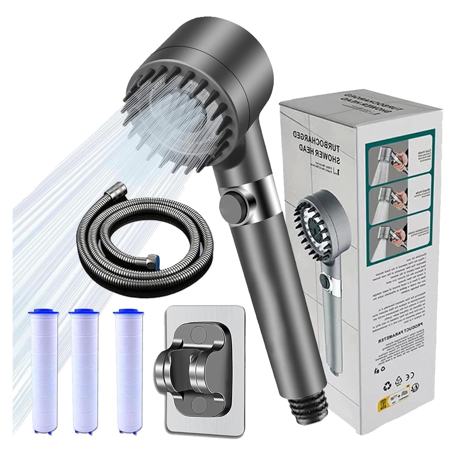 Cabezal de Ducha Alta Presión WPARHUS 4 Modos 1.5M Filtrado