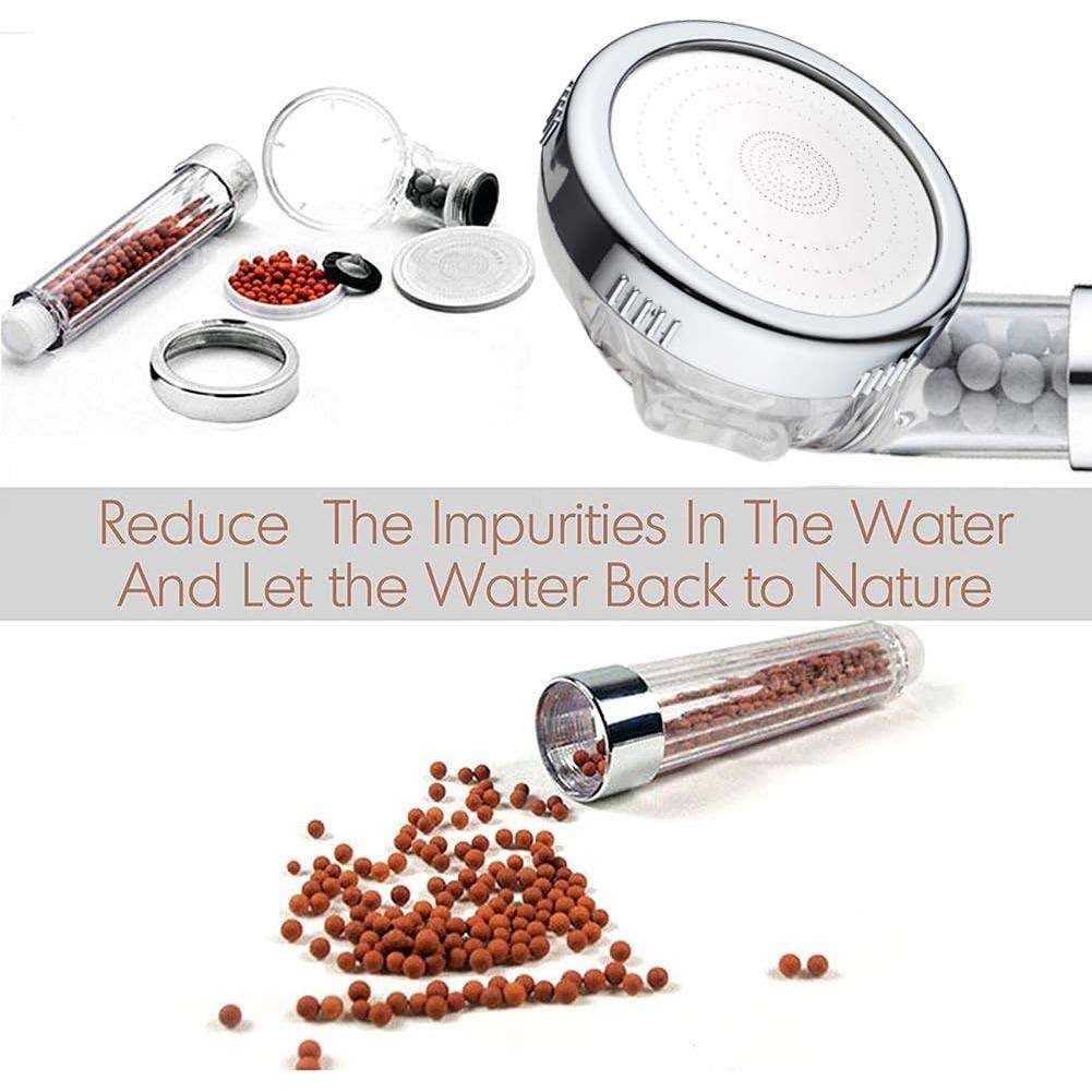 Cabezal de Ducha Filtrado PRUGNA con Manguera 1.5m y Soporte